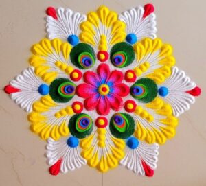 Simple Rangoli Design 2025