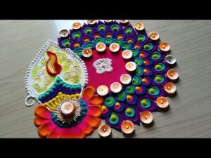 Rangoli 2025 Deepawali Simple Design